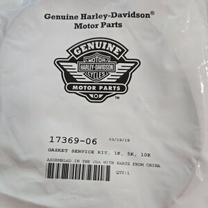 Genuine Harley Davidson 1K, 5K, 10K Service Gasket Kit (1 NEW)  17369-06 Sealed